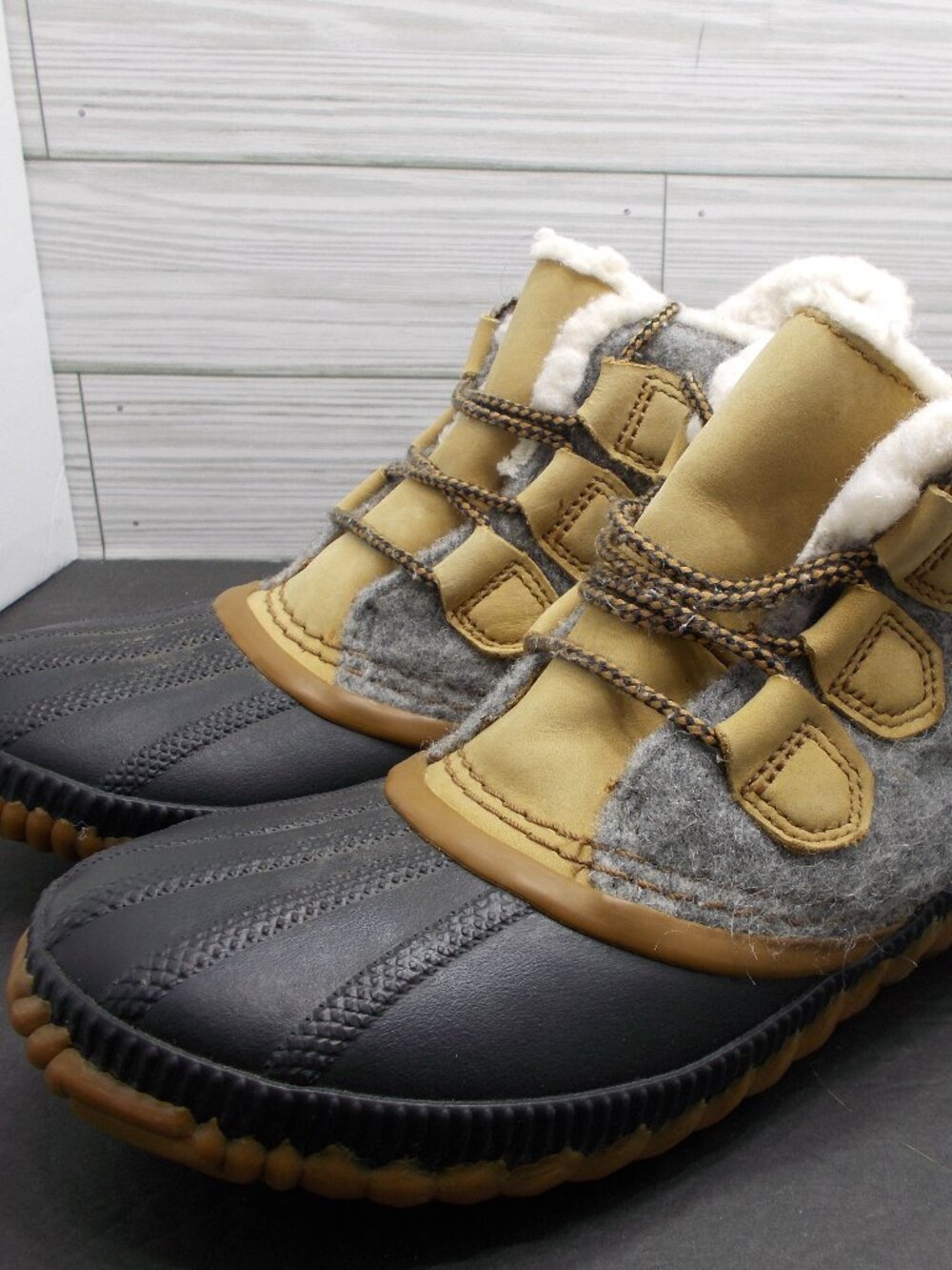 Sorel Out N About Rain Duck Wool Ankle Boots Women's 7.5
